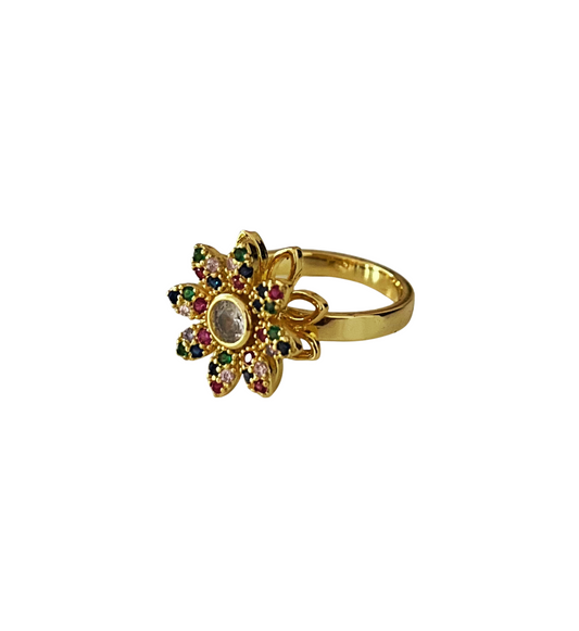 Anillo Flor Colores