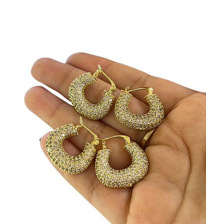 Argollas Chapa De Oro