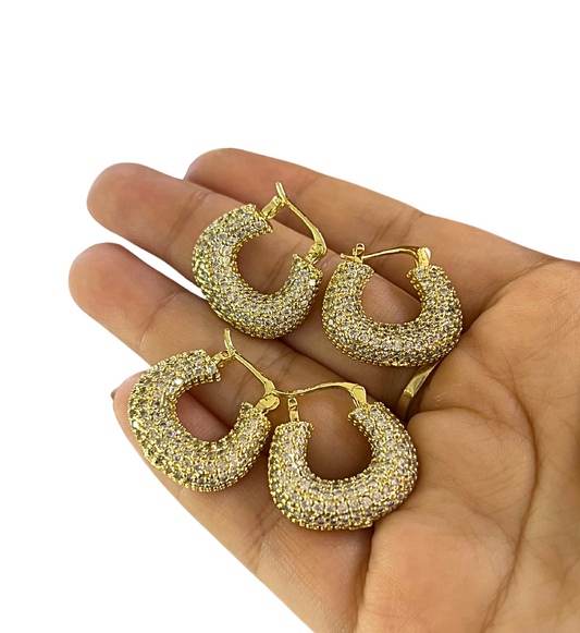 Argollas Chapa De Oro
