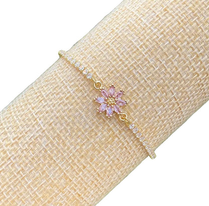 Pulsera Flor Ajustable