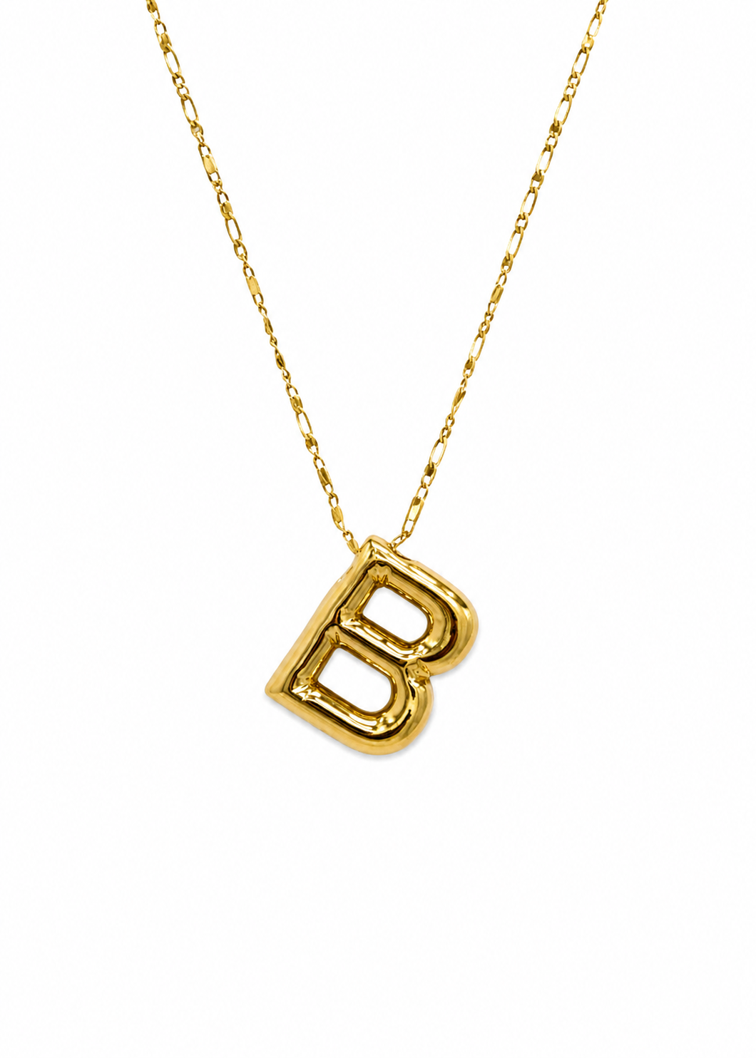 Collares letras bumble dorado acero inoxidable