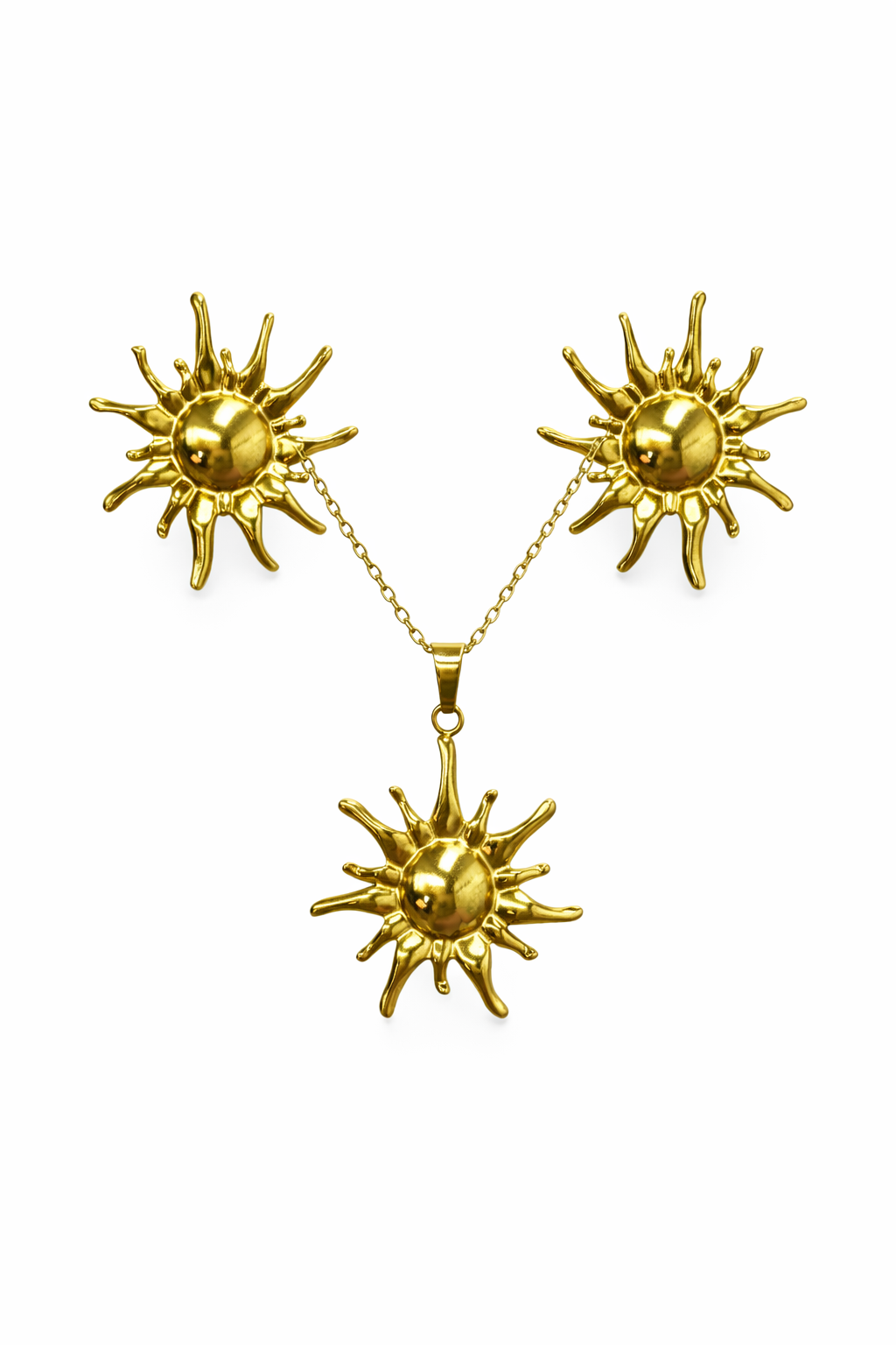 Conjunto Sol radiante acero inoxidable