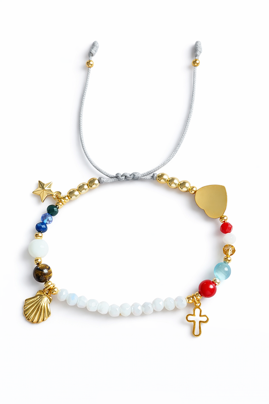 Pulsera ajustable de hilo vida de Jesús
