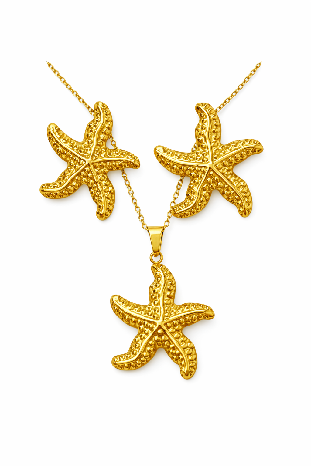 Conjunto de estrella marina acero inoxidable