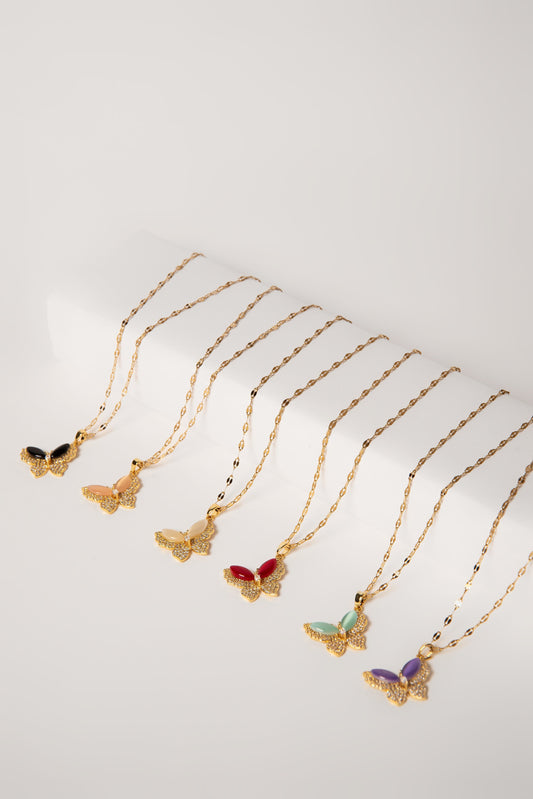 Collar mariposa