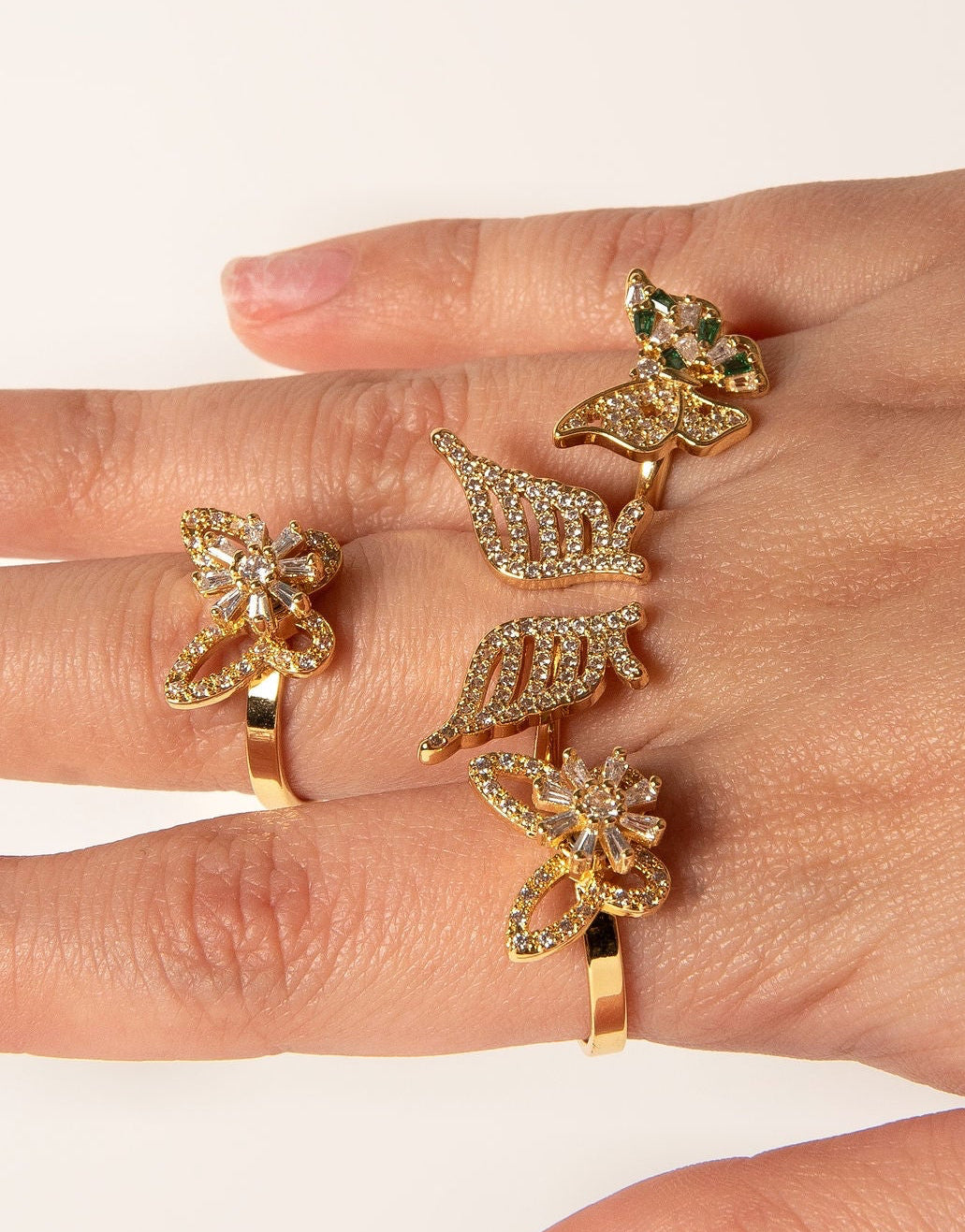 Anillos sueltos chapa de oro