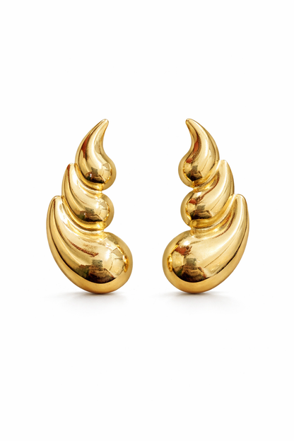 Aretes 3 gotas acero inoxidable