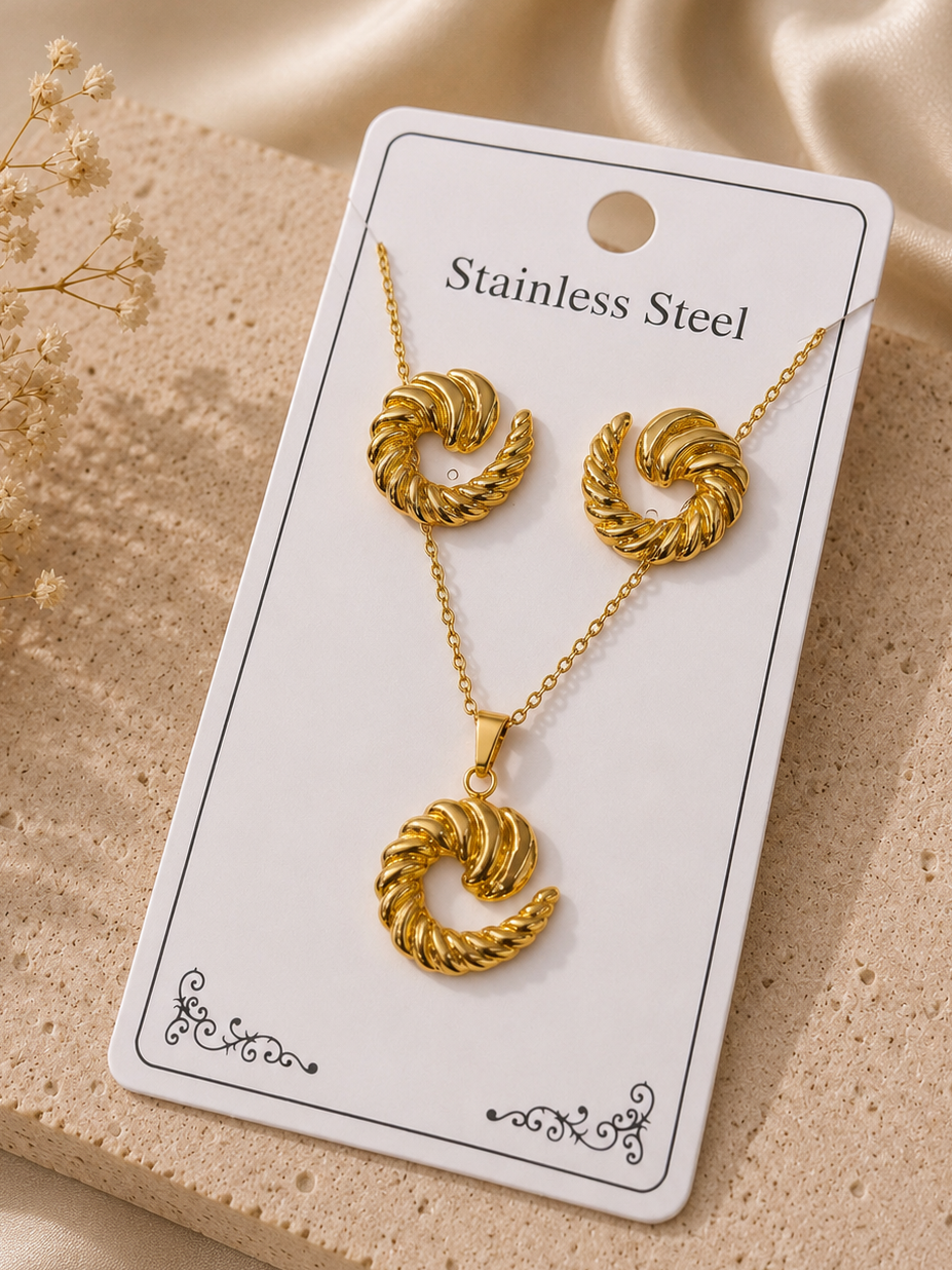 Conjunto caracol acero inoxidable
