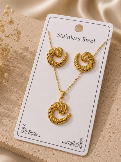 Conjunto caracol acero inoxidable