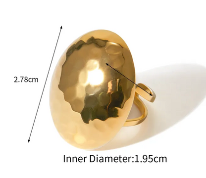 Anillo Chunky Grande Ajustable