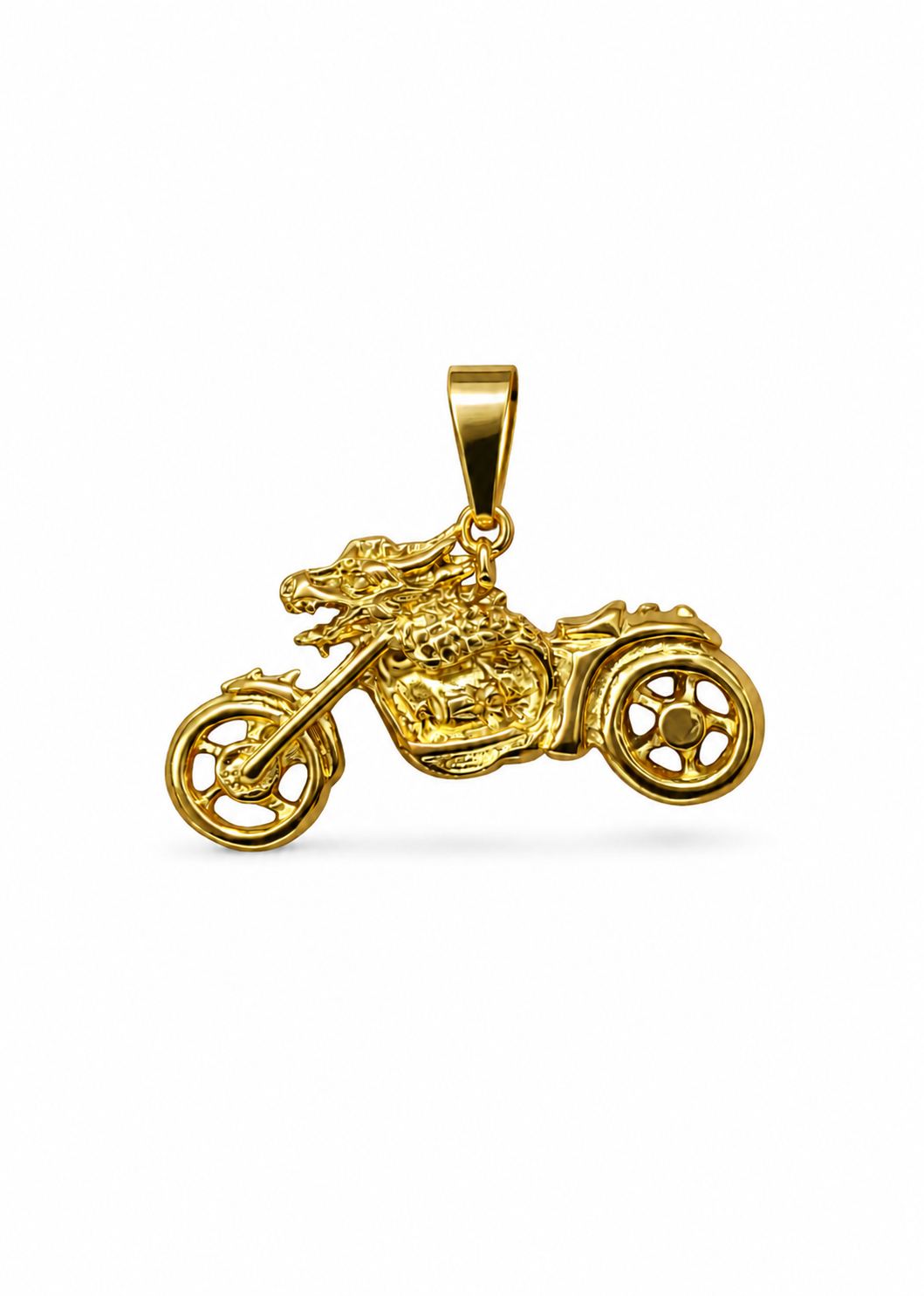 Dije moto dragón acero inoxidable