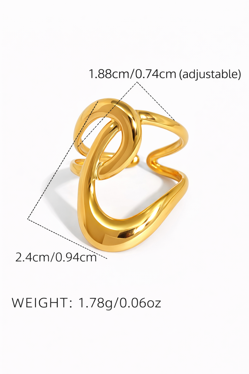 Anillo estilo francés acero inoxidable