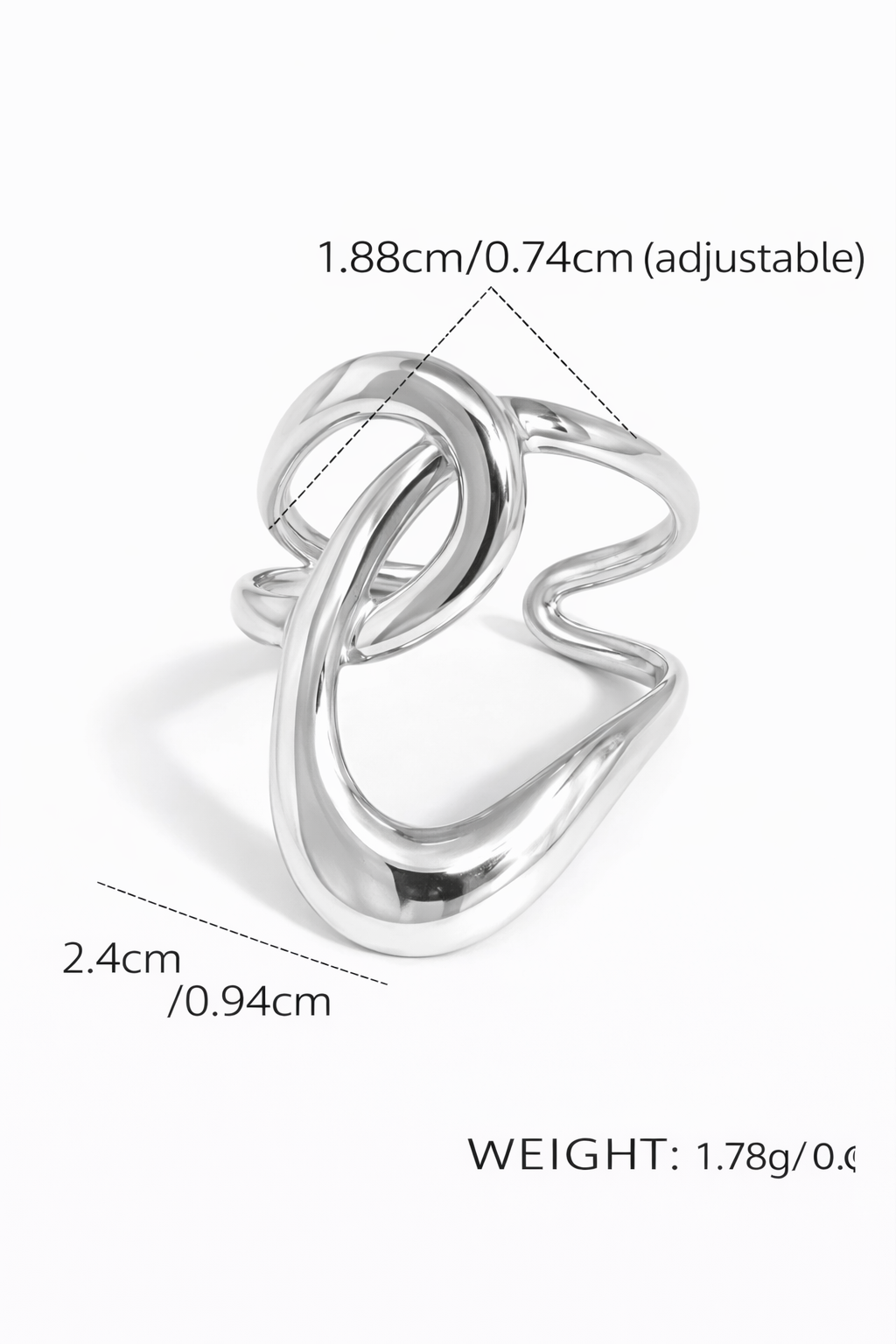 Anillo estilo francés acero inoxidable