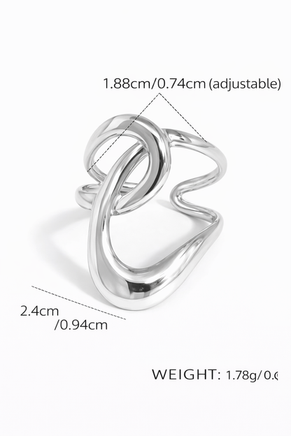 Anillo estilo francés acero inoxidable