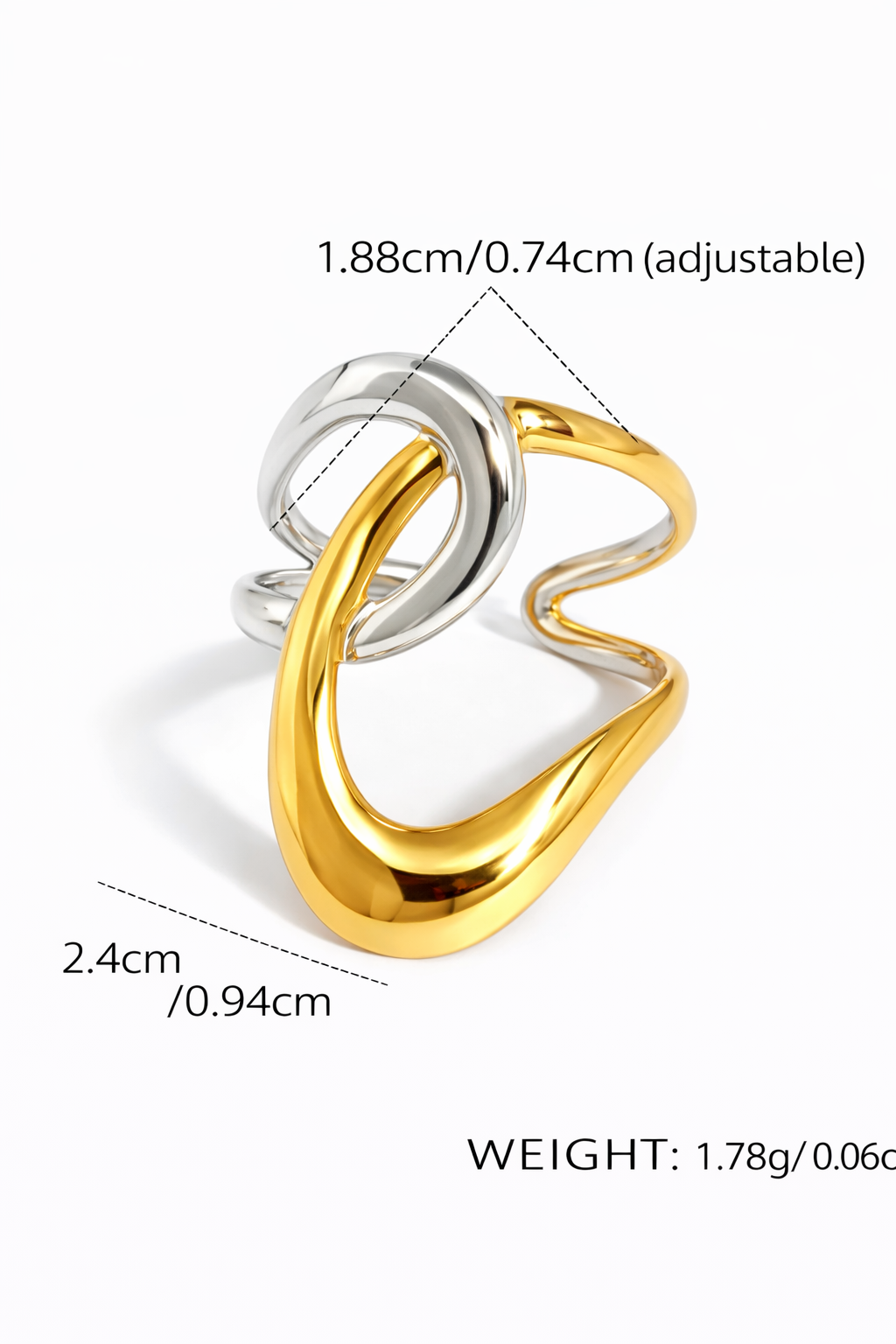 Anillo estilo francés acero inoxidable