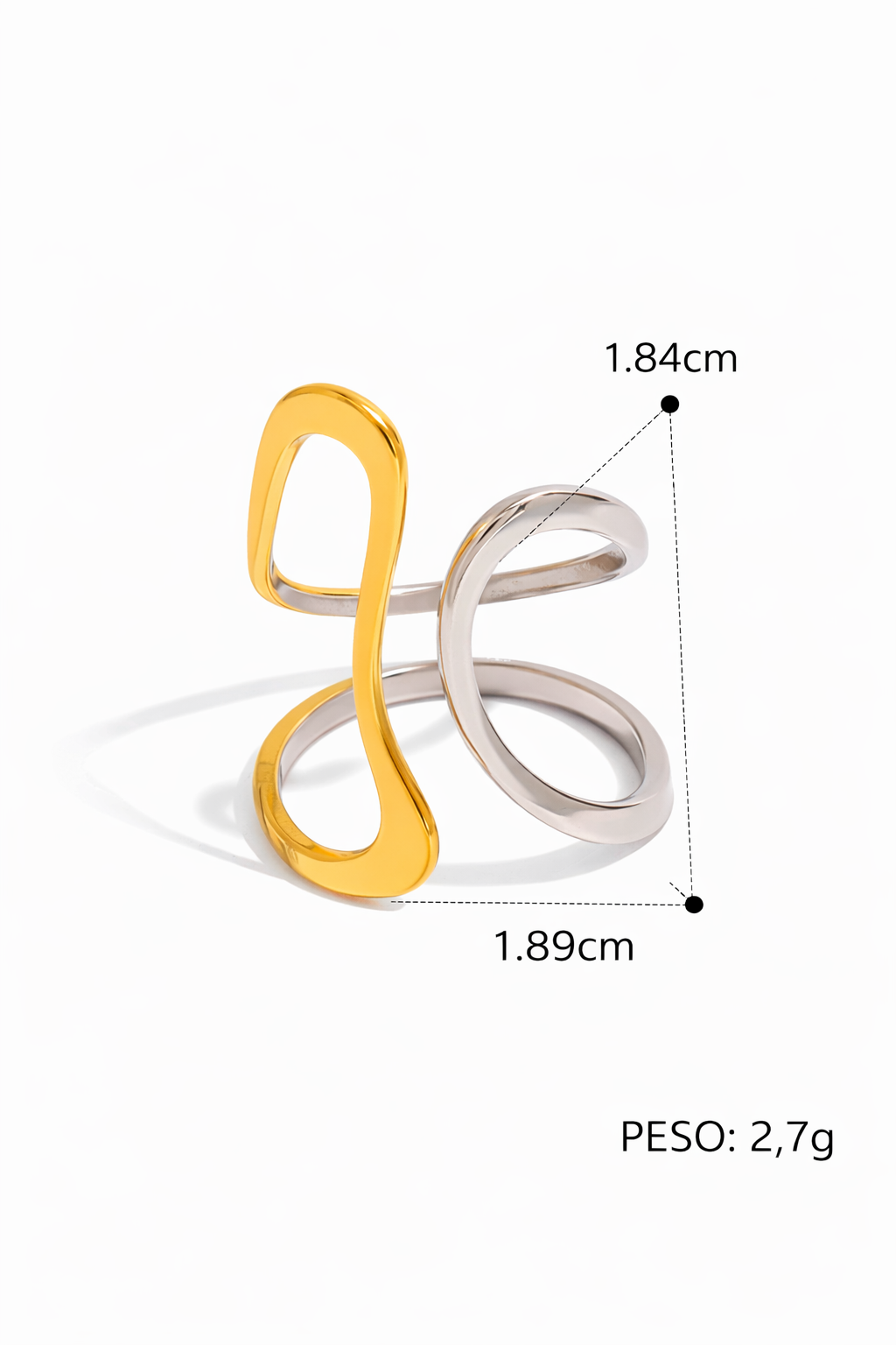 Anillo balance acero inoxidable
