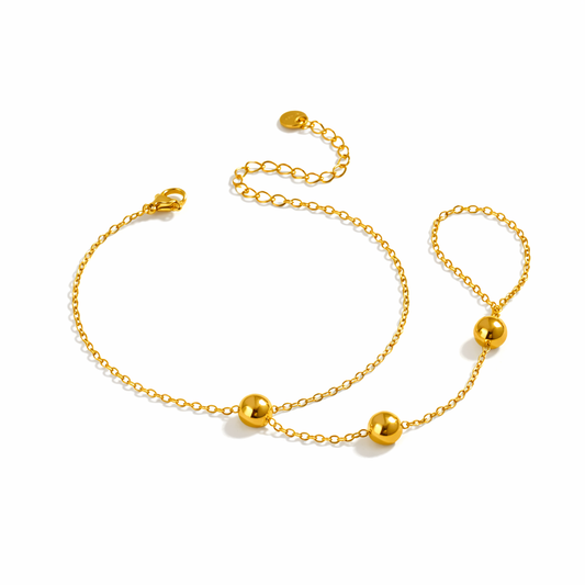 Pulsera árabe con semi círculos acero inoxidable
