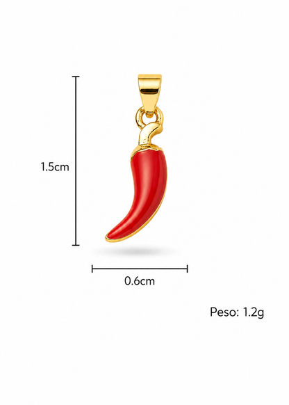 Dije chile italiano chapa de oro