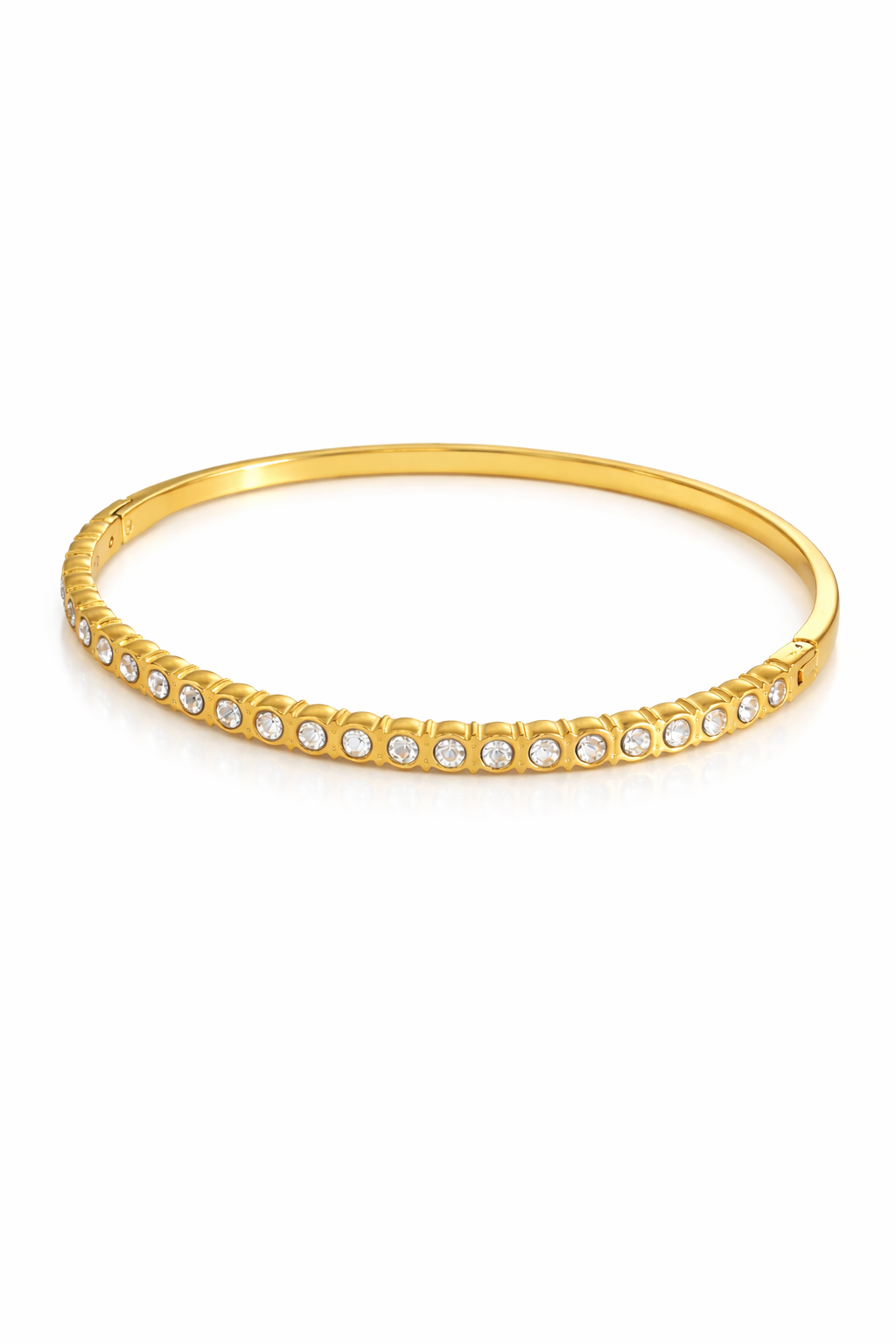 Pulsera esclava tipo tennis con zirconias acero inoxidable
