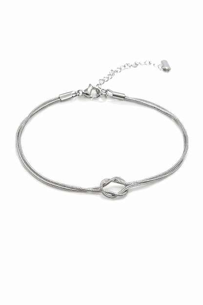 Pulseras con nudo acero inoxidable