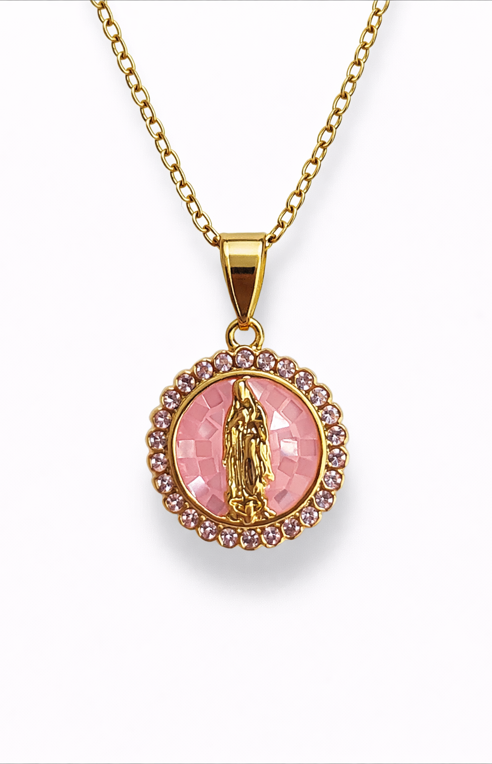 Juegos de Acero Inoxidable Virgen Medallas Colores