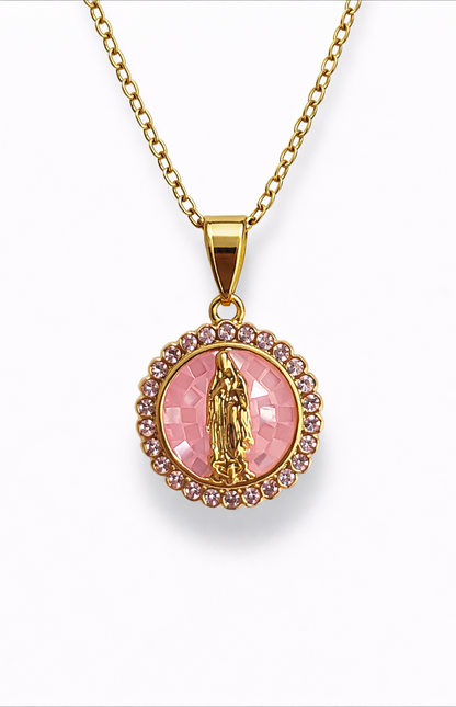 Juegos de Acero Inoxidable Virgen Medallas Colores