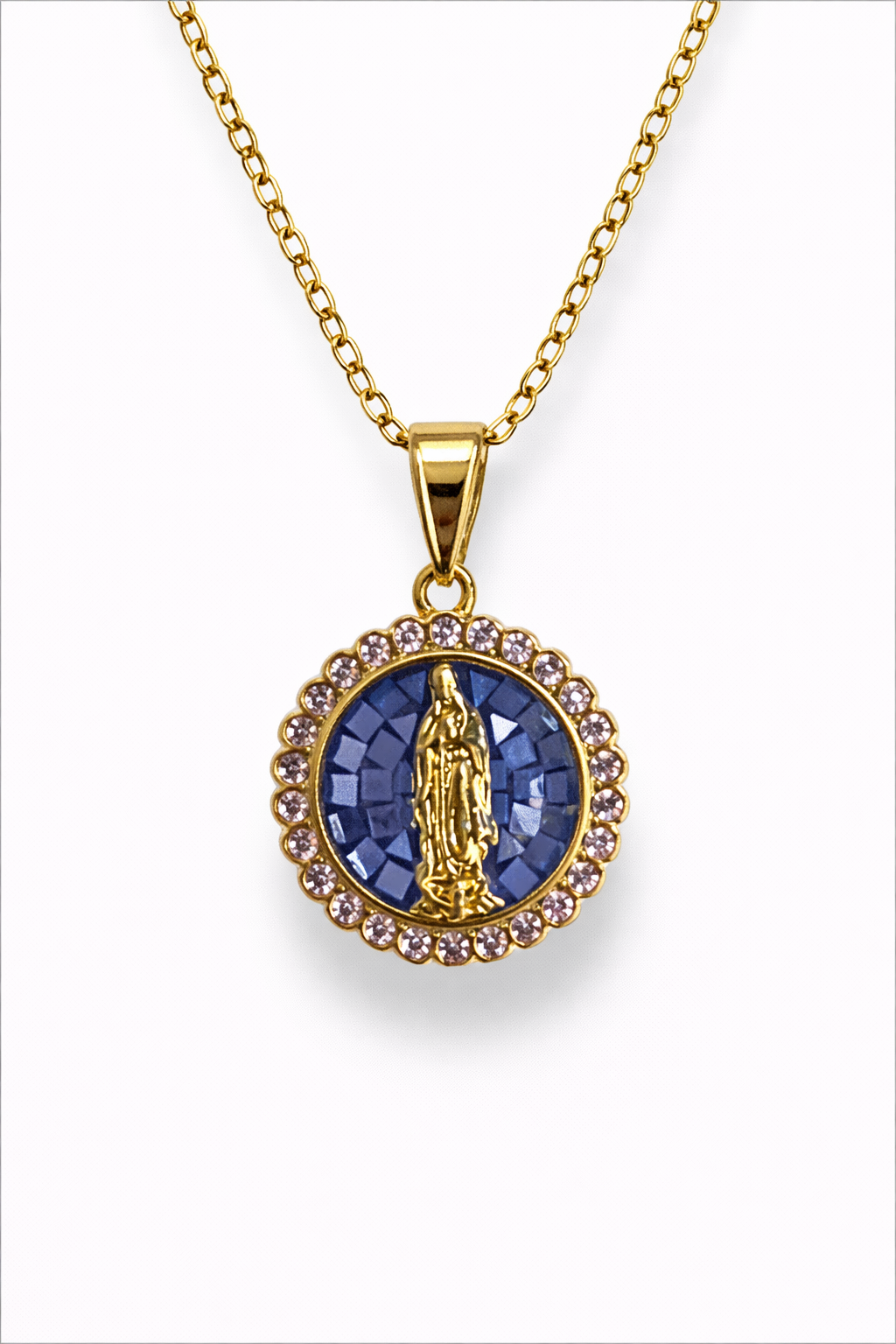 Juegos de Acero Inoxidable Virgen Medallas Colores