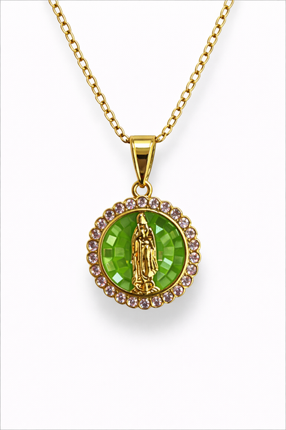 Juegos de Acero Inoxidable Virgen Medallas Colores