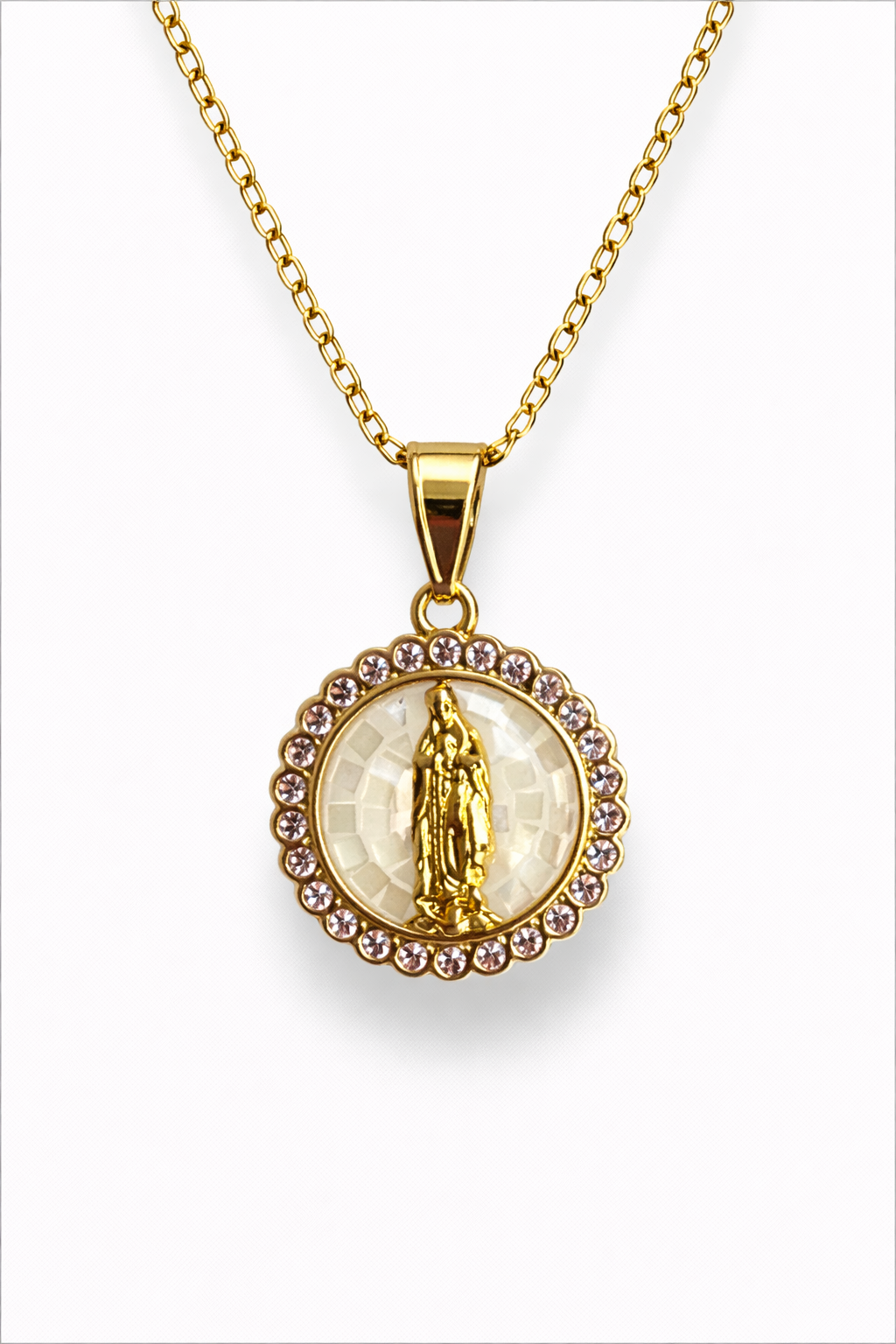 Juegos de Acero Inoxidable Virgen Medallas Colores