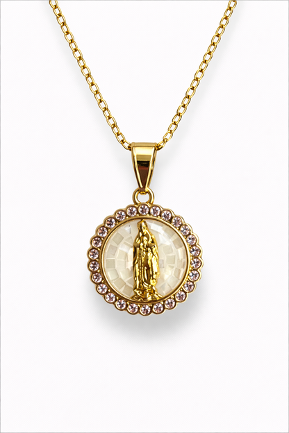 Juegos de Acero Inoxidable Virgen Medallas Colores