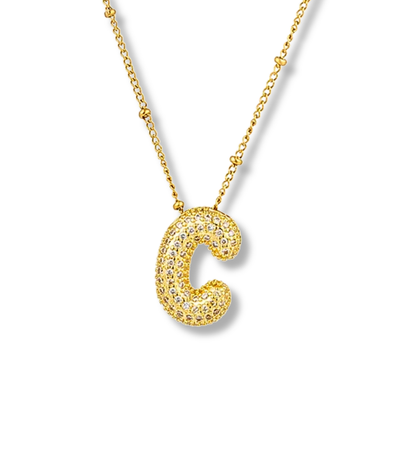 Juego de letras bumble con zirconias acero inoxidable