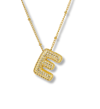 Juego de letras bumble con zirconias acero inoxidable