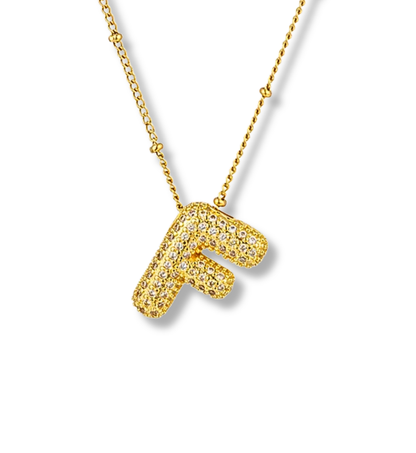 Juego de letras bumble con zirconias acero inoxidable