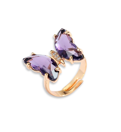 Anillos Mariposa Piedras