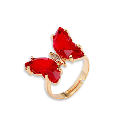 Anillos Mariposa Piedras
