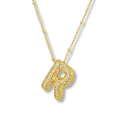 Juego de letras bumble con zirconias acero inoxidable