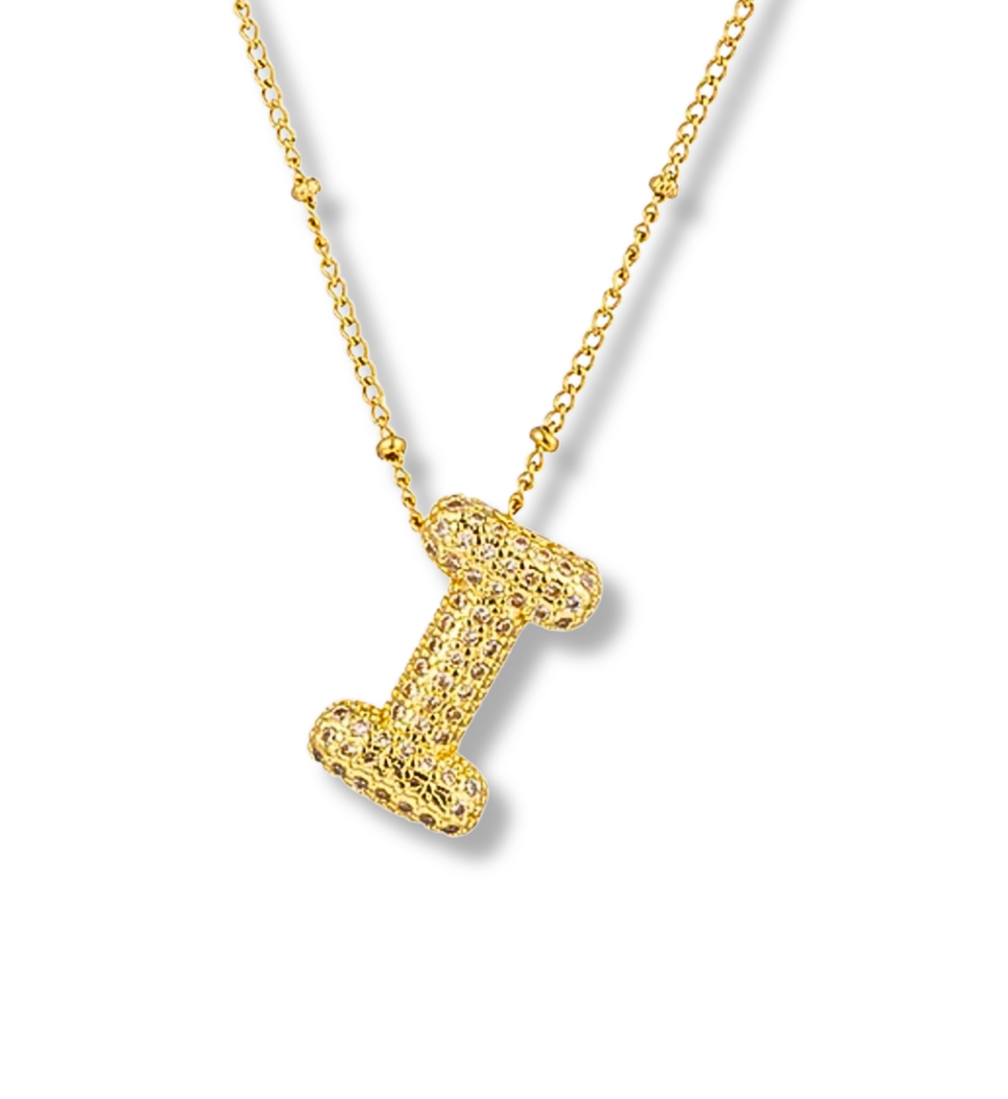 Juego de letras bumble con zirconias acero inoxidable
