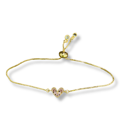 Pulseras de Corazones Ajustables