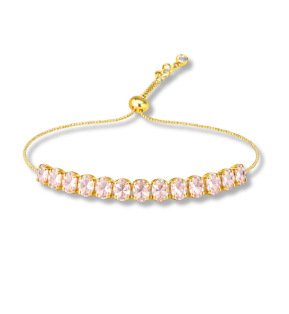 Pulseras Con Incrustaciones Chapa de Oro