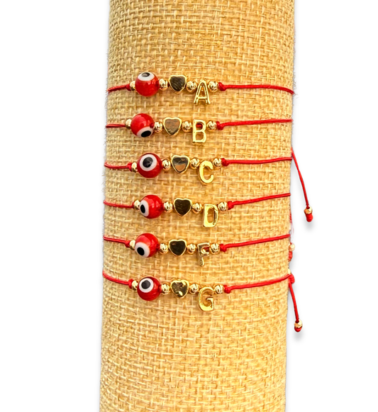 Pulsera Ojos Turcos Rojos