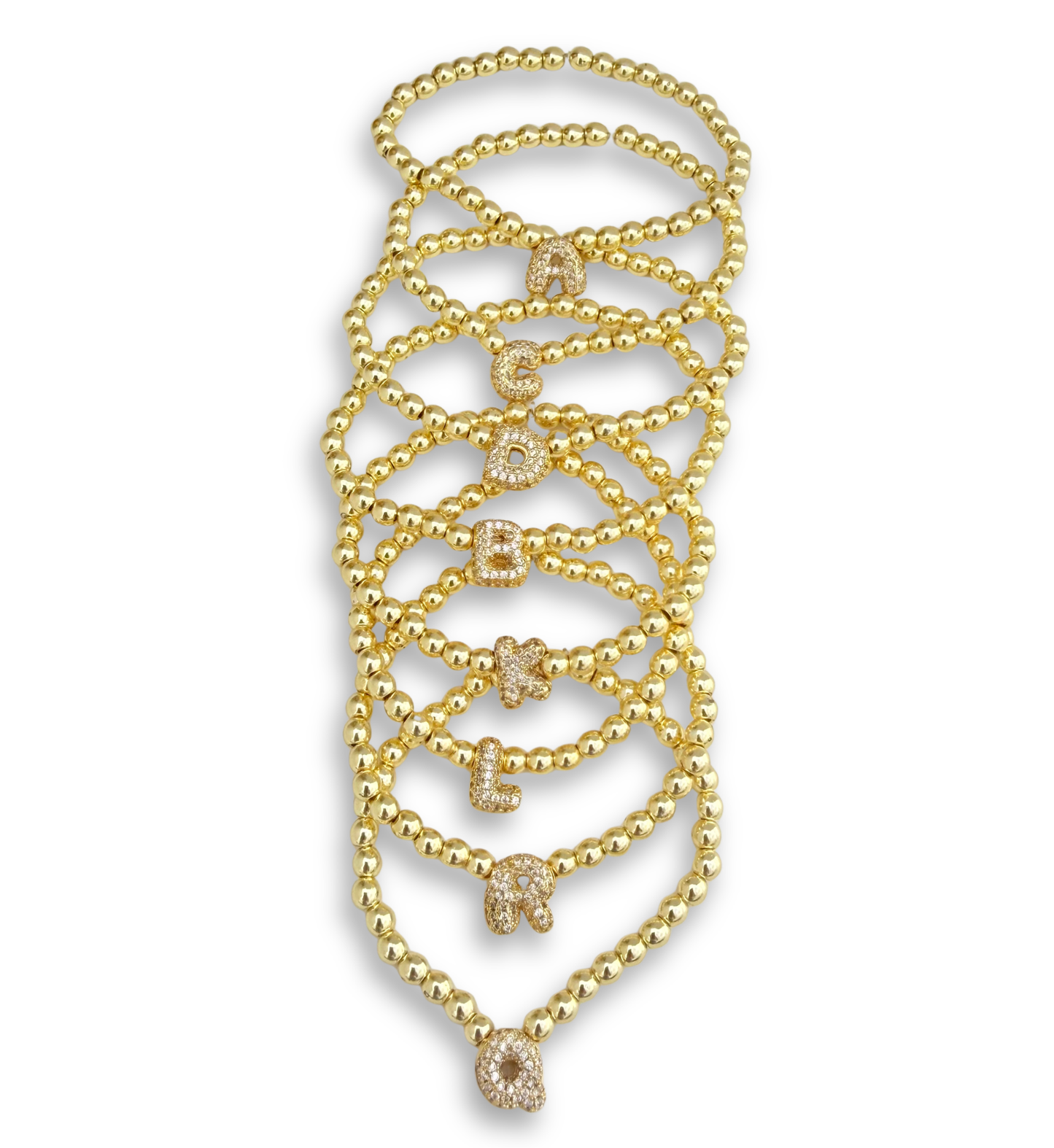 Pulsera Elásticas Iniciales Con Circonias