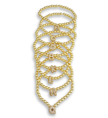 Pulsera Elásticas Iniciales Con Circonias