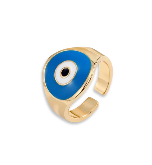 Anillo Ojo Turco Azul