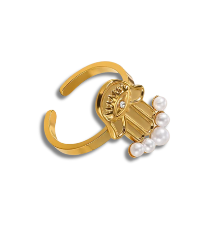 Anillo Mano de Fatima Acero inoxidable