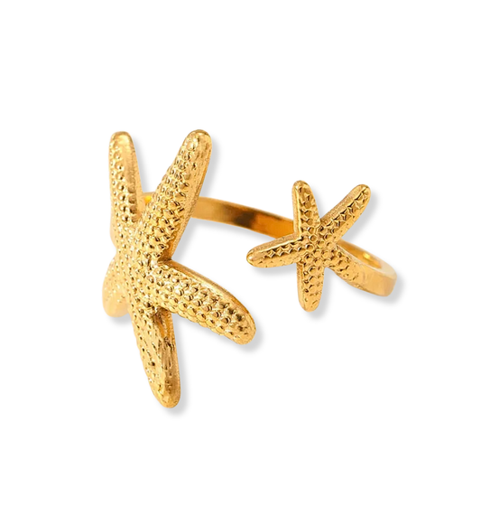 Anillo Estrellas Acero Inoxidable