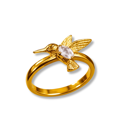 Anillo Colibrí Acero Inoxidable