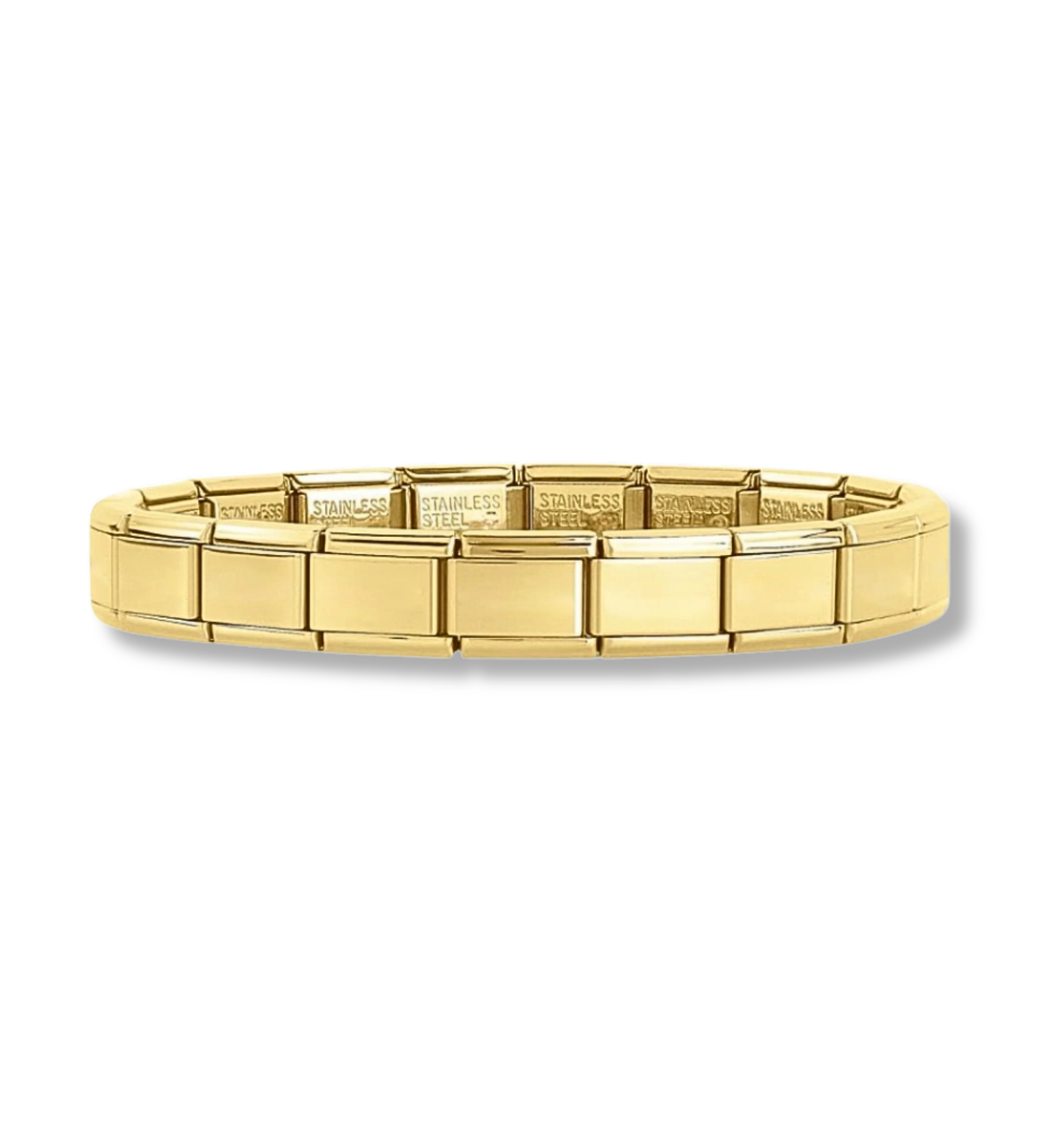 Italian bracelet dorada acero inoxidable