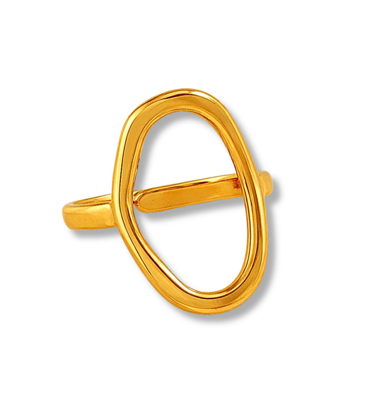 Anillo Ovalado Acero Inoxidable