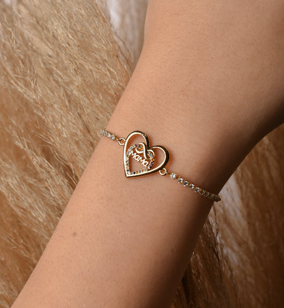 Pulsera Mamá Corazón