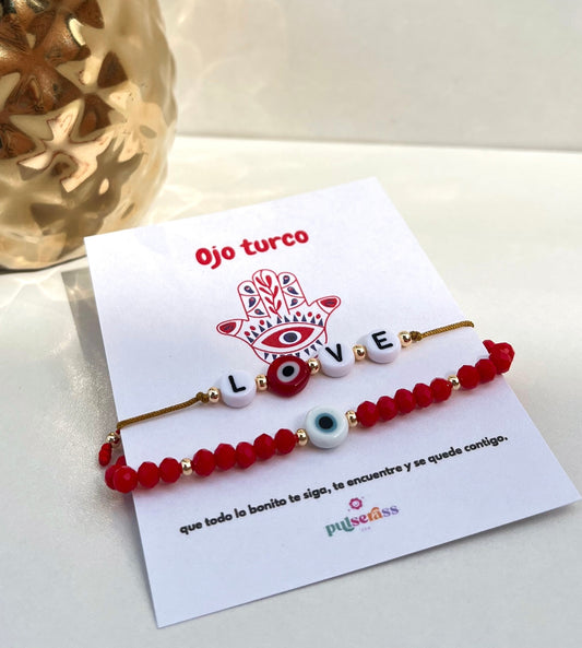 Set Pulseras Ojo Turco